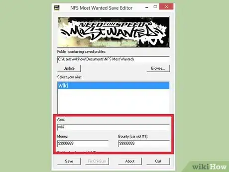 Image titled Get Unlimited Cash and Bounty in Need for Speed Most Wanted_ PC Edition Step 6