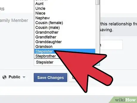 Image titled Add Relatives on Facebook Step 7