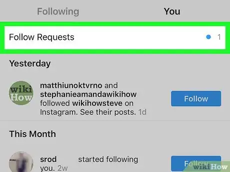 Image titled Decline a Follow Request on Instagram Step 3