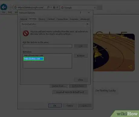 Image titled Remove a Website From the Restricted Site List in Internet Explorer Step 6