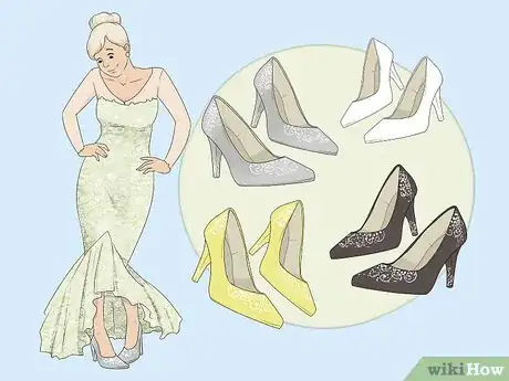 Image titled Select Shoes to Wear With Your Wedding Dress Step 2