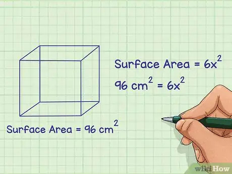 Image titled Find the Volume of a Cube from Its Surface Area Step 2