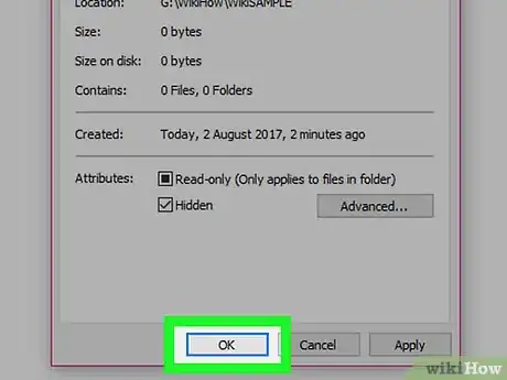 Image titled Make an Invisible Folder Step 10