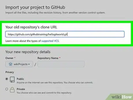 Image titled Import a Repository on Github Step 4