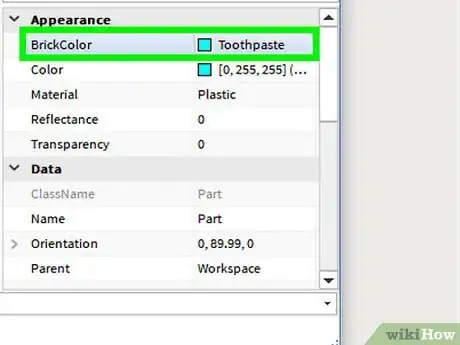 Image titled Change a Brick's Color on Roblox Using a Script Step 4