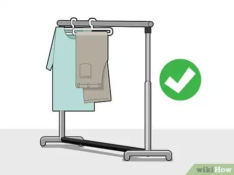 Image titled Hang Clothes Without a Closet Step 5