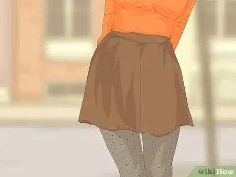 Image titled Wear Tights with a Skirt Step 1