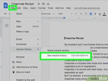 Image titled Check Google Doc History Step 2