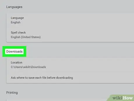 Image titled Change the Download Location in Chrome Step 4