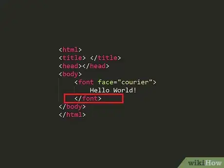 Image titled Change the Font Type Using HTML Programming Step 5