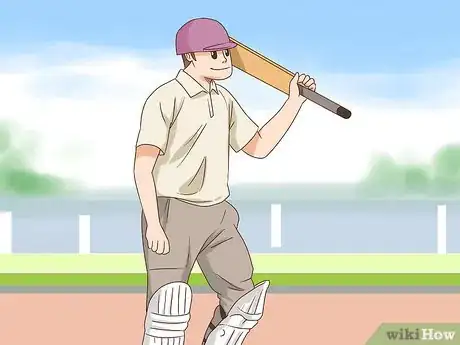 Image titled Bat Against Fast Bowlers Step 1