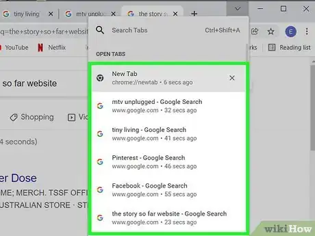 Image titled See All Open Tabs in Chrome Step 3