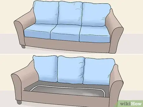 Image titled Open a Sofa Bed Step 1