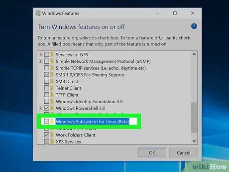 Image titled Enable the Windows Subsystem for Linux Step 13