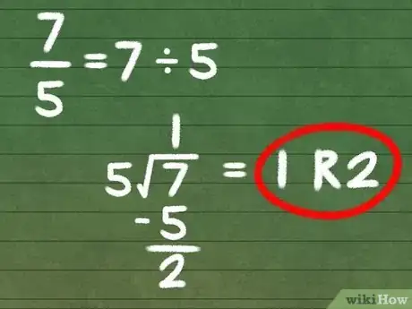 Image titled Convert Improper Fractions Into Mixed Numbers Step 2