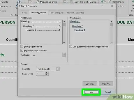 Image titled Edit the Table of Contents in Word Step 17