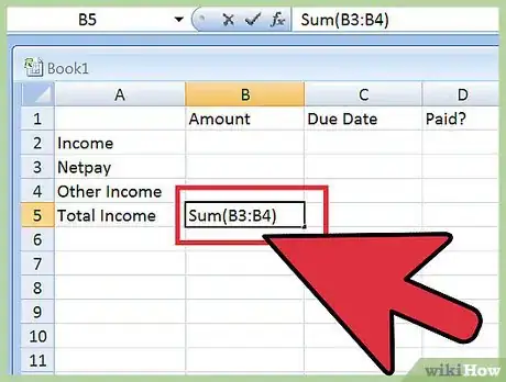 Image titled Create a Budget Spreadsheet Step 4