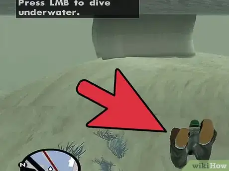 Image titled Swim Underwater in GTA San Andreas Step 10