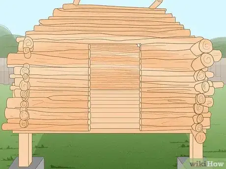 Image titled Build a Log House Step 17