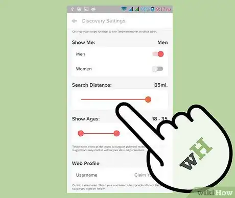 Image titled Adjust Your Tinder Search Distance Step 6