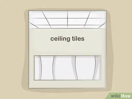 Image titled Cut Ceiling Tiles Step 1