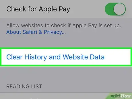 Image titled Clear Your Browser's Cache on an iPhone Step 3
