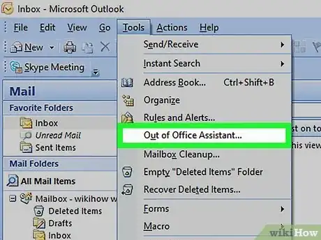 Image titled Turn On or Off the Out of Office Assistant in Microsoft Outlook Step 16