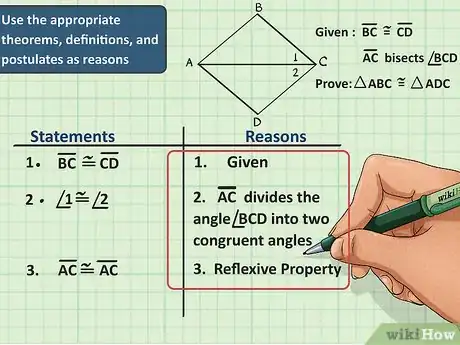 Image titled Write a Congruent Triangles Geometry Proof Step 6