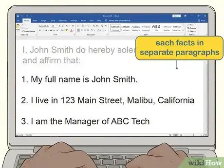 Image titled Write a Statutory Declaration Step 4