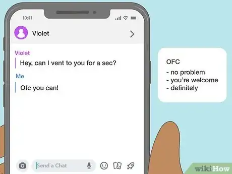 Image titled What Does Ofc Mean on Snapchat Step 1