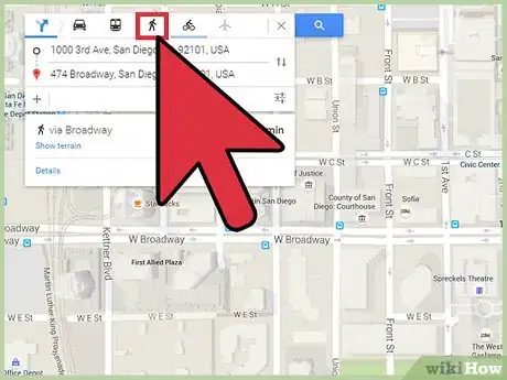 Image titled Get Walking Directions on Google Maps Step 4