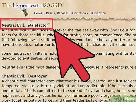 Image titled Choose and Correctly Role Play Your Alignment in Dungeons and Dragons V3.5 Step 10