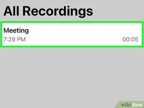 Image titled Record a Voice Memo on an iPhone Step 5