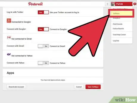 Image titled Connect Pinterest to Facebook Step 2