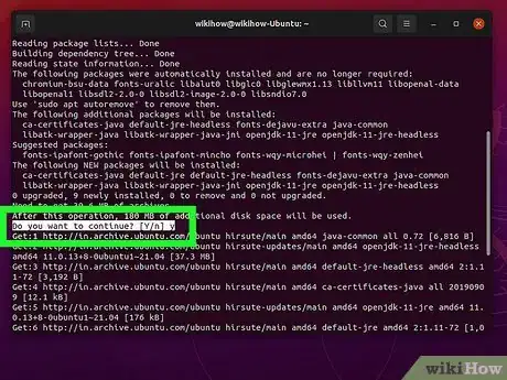 Image titled Install Java in Ubuntu Using Terminal Step 5