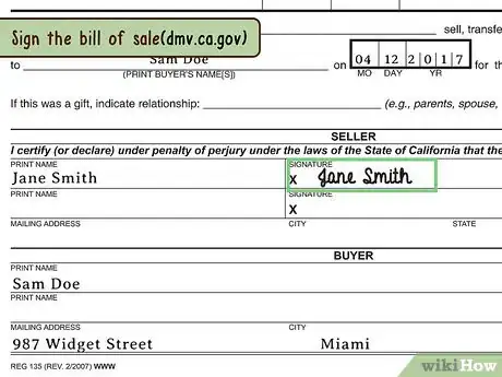 Image titled Draft a Bill of Sale for a Vehicle Step 14