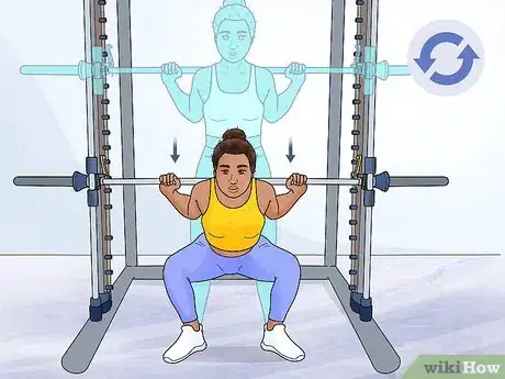 Image titled Do Smith Machine Squats Step 12