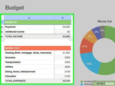 Image titled Make a Spreadsheet Step 19