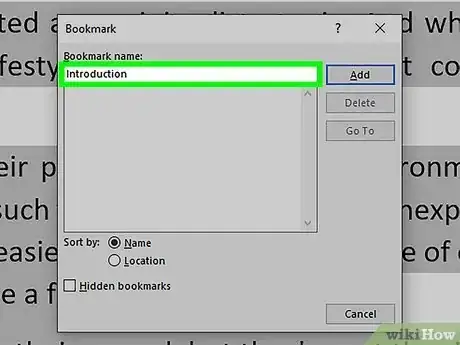 Image titled Add a Bookmark in Microsoft Word Step 3