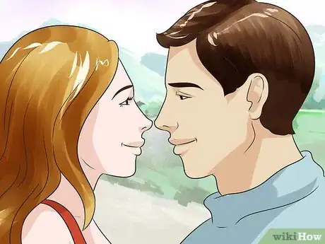 Image titled Do an Eskimo Kiss Step 1