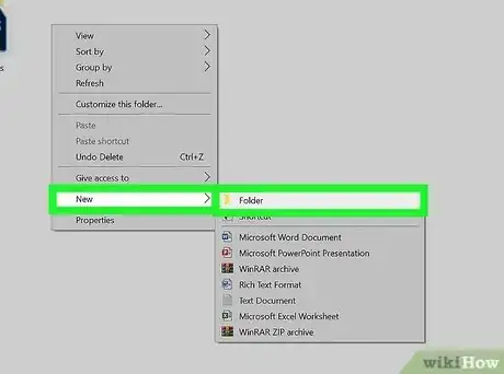 Image titled Create a Folder on a PC Step 3