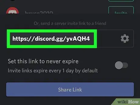 Image titled Invite People to a Discord Server on Android Step 9