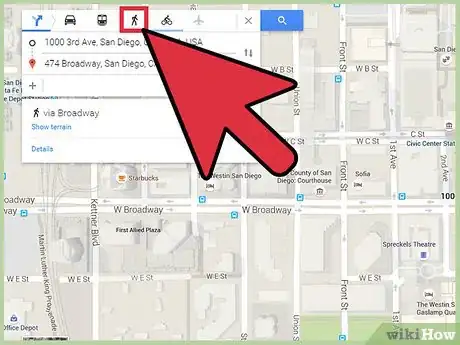 Image titled Find Walking Distance on Google Maps Step 4
