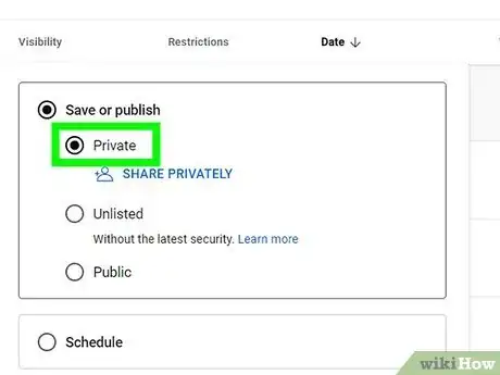 Image titled Make Your YouTube Video Private Step 6