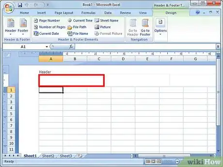 Image titled Add a Header or Footer in Excel 2007 Step 4