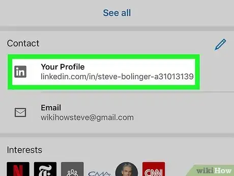 Image titled Share Your LinkedIn Profile Step 4