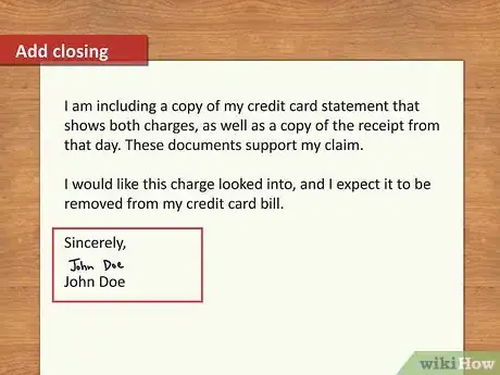 Image titled Write a Credit Card Dispute Letter Step 20