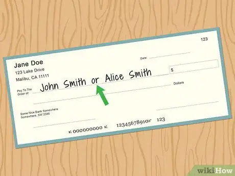 Image titled Cash a Check Made Out to Two People Step 1