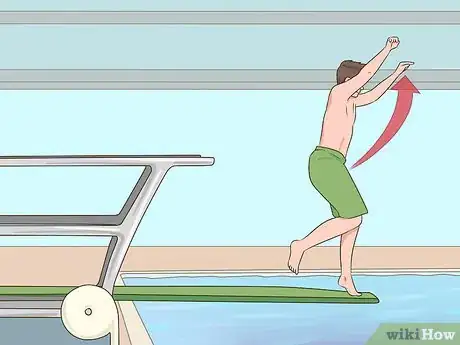 Image titled Do a Gainer off of a Diving Board Step 3