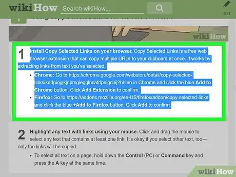 Image titled Copy Multiple Links at Once Step 2